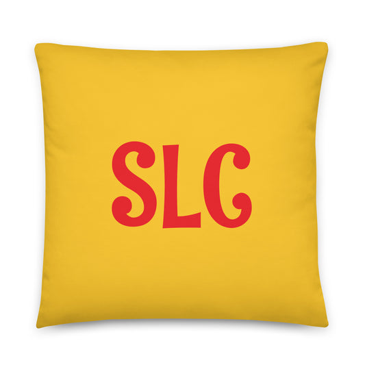 Rainbow Throw Pillow • SLC Salt Lake City • YHM Designs - Image 01