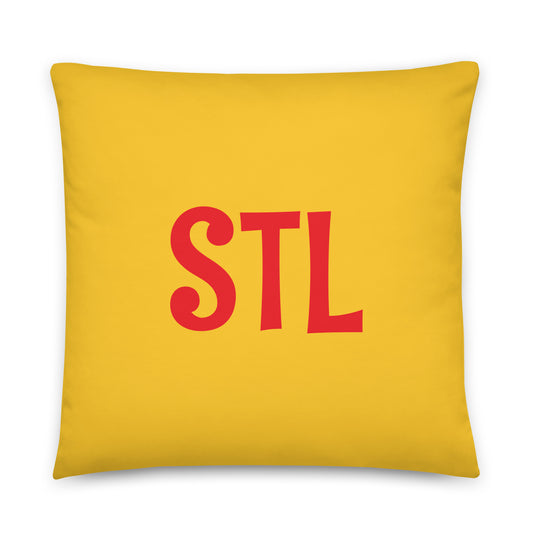 Rainbow Throw Pillow • STL St. Louis • YHM Designs - Image 01