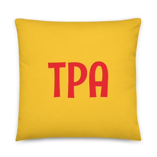 Rainbow Throw Pillow • TPA Tampa • YHM Designs - Image 01