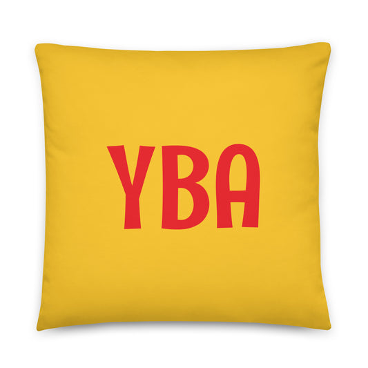 Rainbow Throw Pillow • YBA Banff • YHM Designs - Image 01
