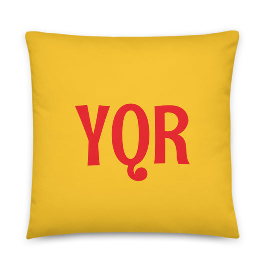 Rainbow Throw Pillow • YQR Regina • YHM Designs - Image 01
