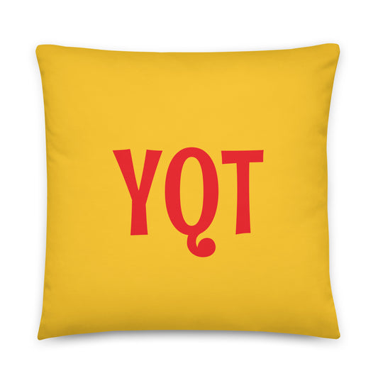 Rainbow Throw Pillow • YQT Thunder Bay • YHM Designs - Image 01