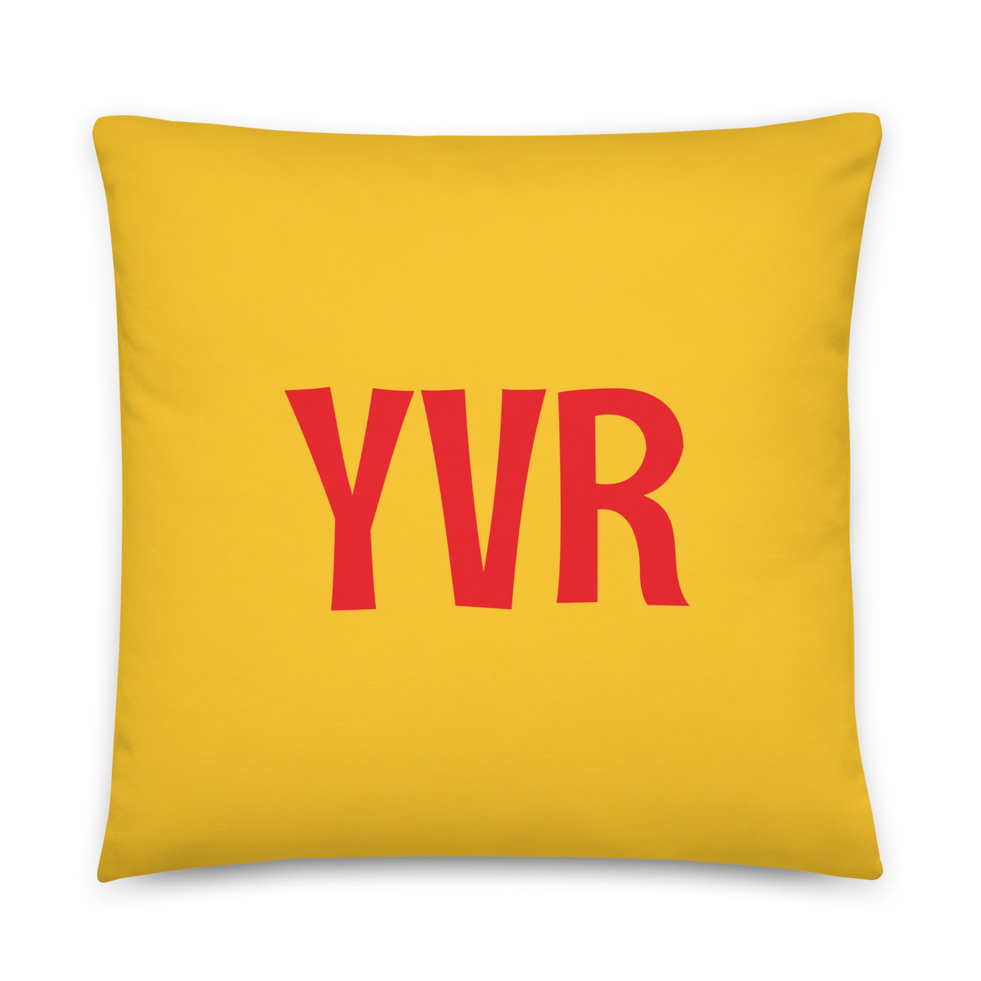 Rainbow Throw Pillow • YVR Vancouver • YHM Designs - Image 01