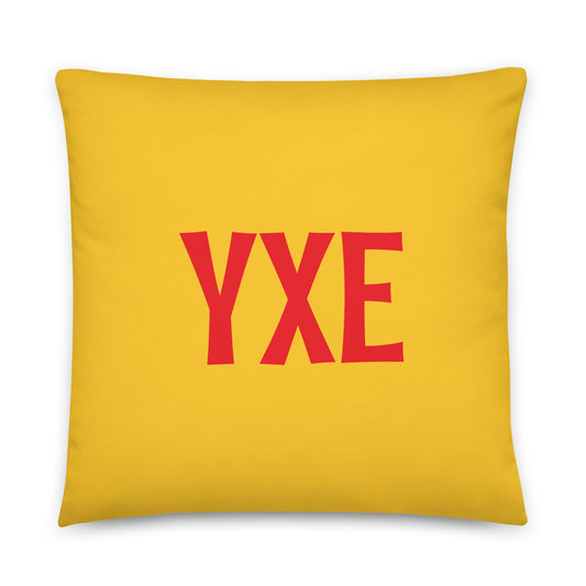 Rainbow Throw Pillow • YXE Saskatoon • YHM Designs - Image 01
