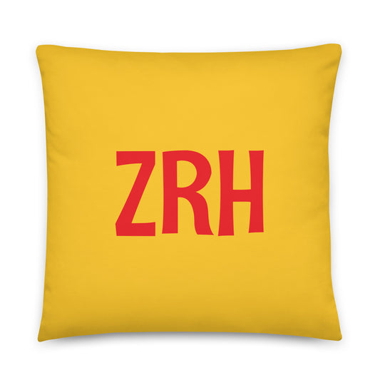 Rainbow Throw Pillow • ZRH Zurich • YHM Designs - Image 01