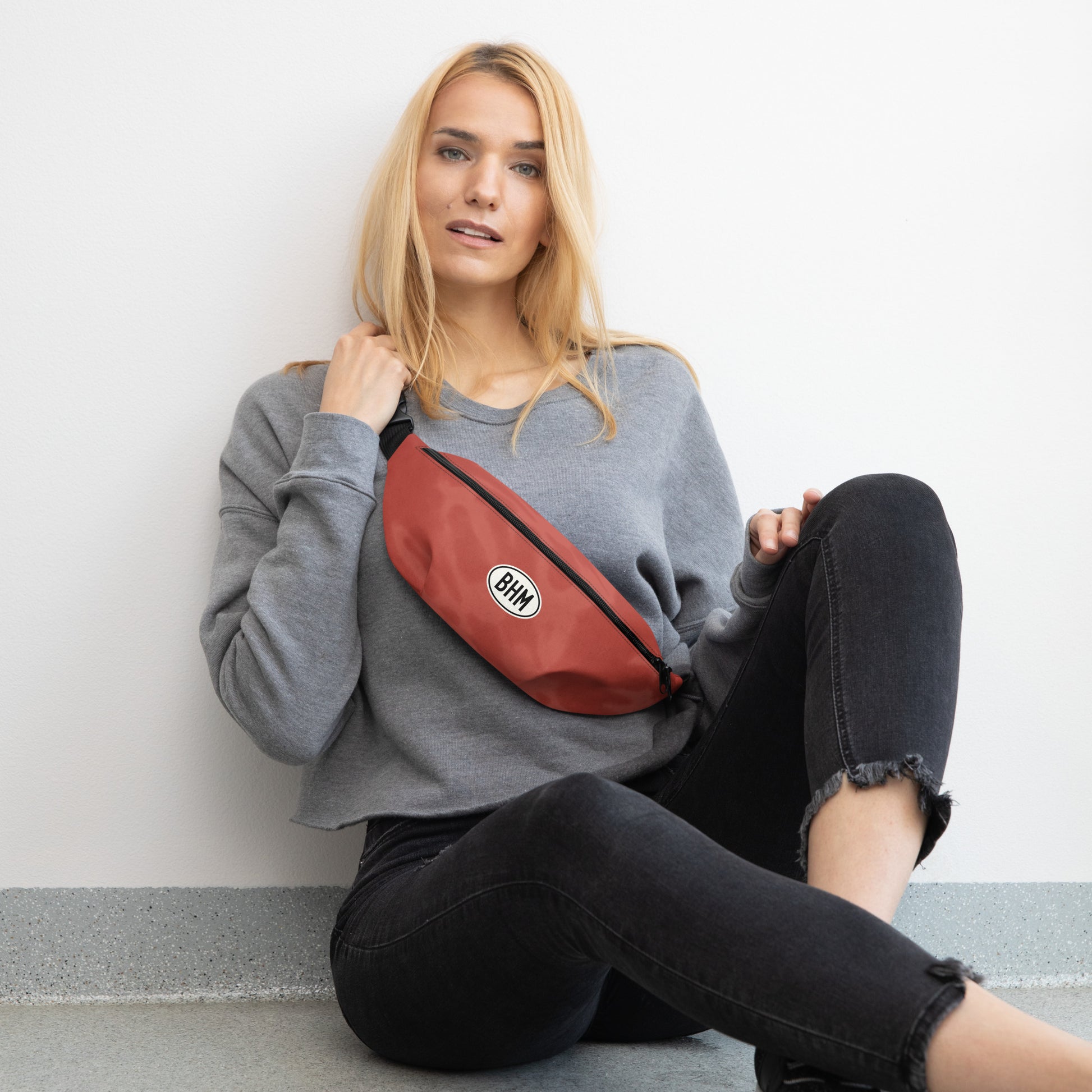 Travel Gift Fanny Pack - Red Tie-Dye • BHM Birmingham • YHM Designs - Image 05