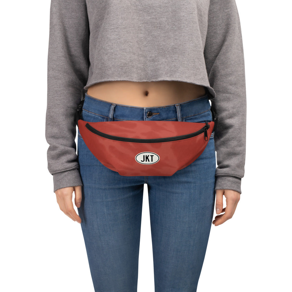 Travel Gift Fanny Pack - Red Tie-Dye • JKT Jakarta • YHM Designs - Image 06