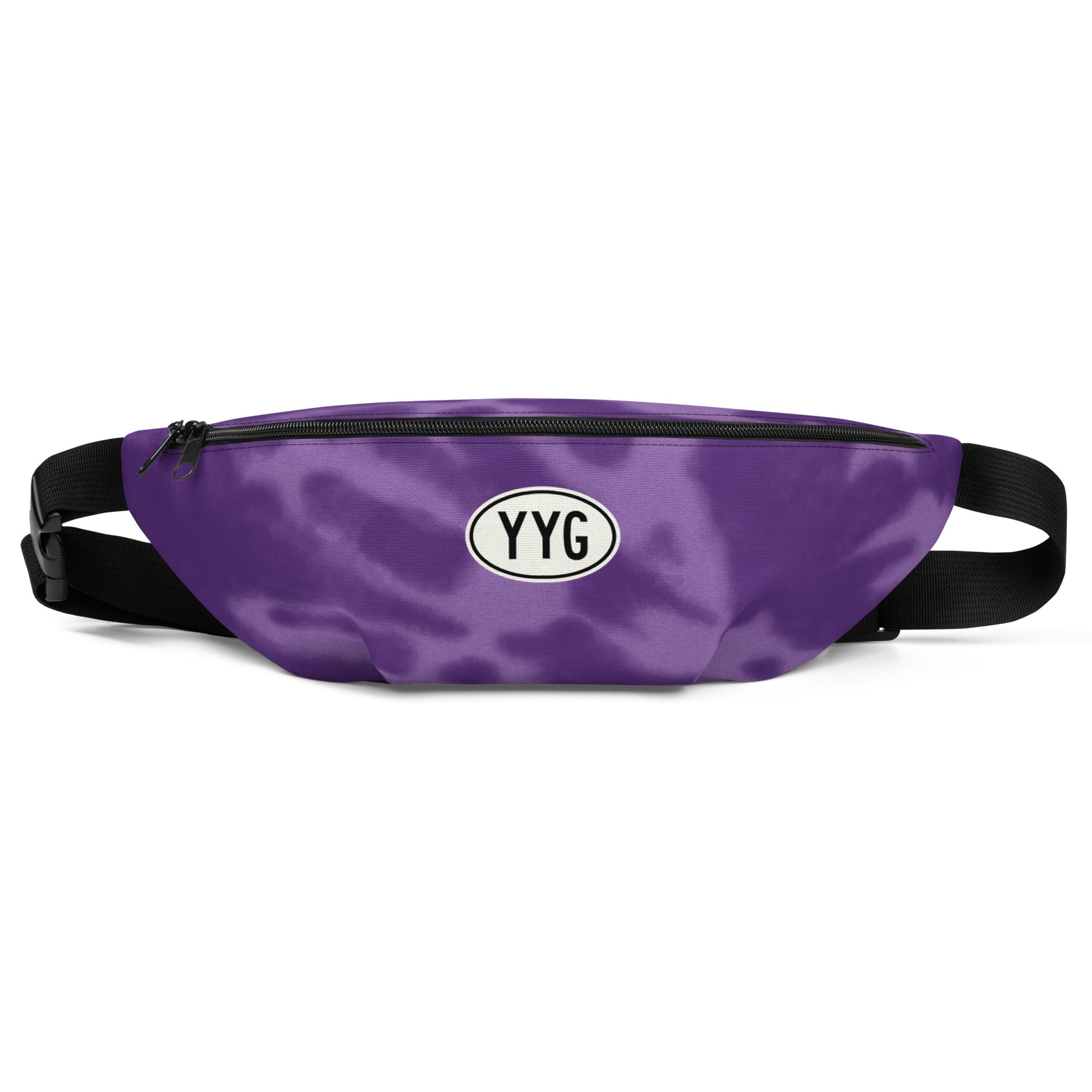 Travel Gift Fanny Pack - Purple Tie-Dye • YYG Charlottetown • YHM Designs - Image 01