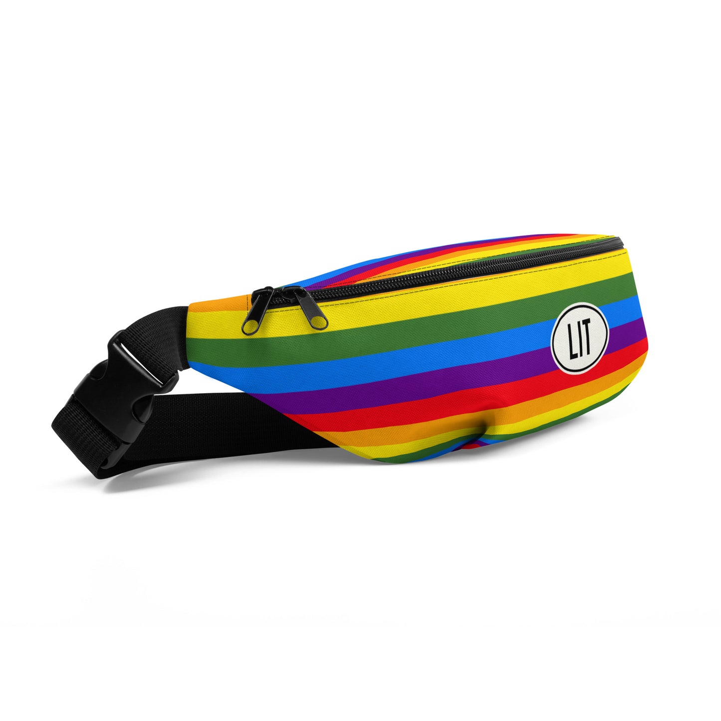 Travel Gift Fanny Pack - Rainbow Colours • LIT Little Rock • YHM Designs - Image 07