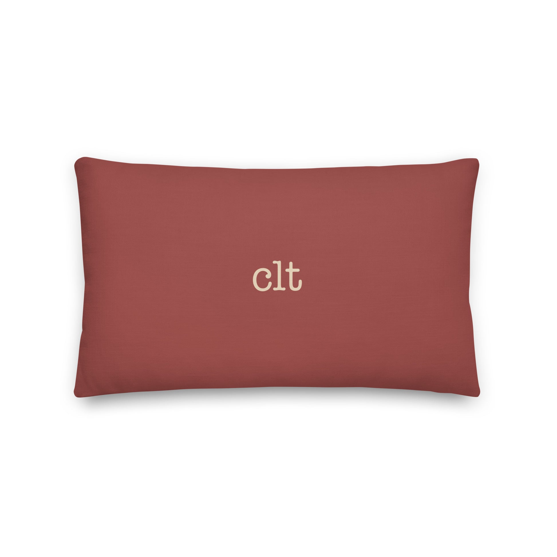 Typewriter Pillow - Terra Cotta • CLT Charlotte • YHM Designs - Image 02