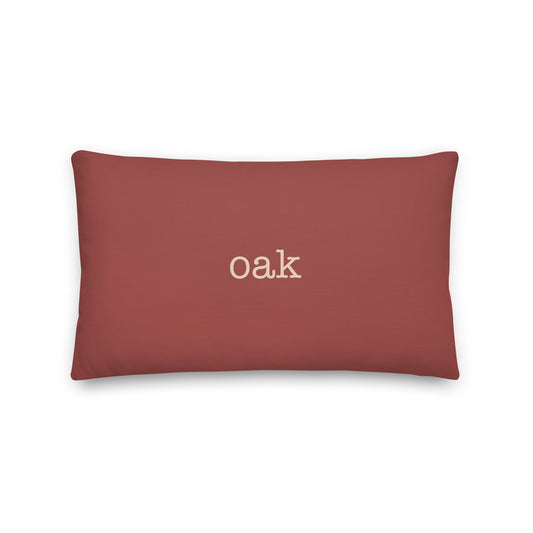 Typewriter Pillow - Terra Cotta • OAK Oakland • YHM Designs - Image 02
