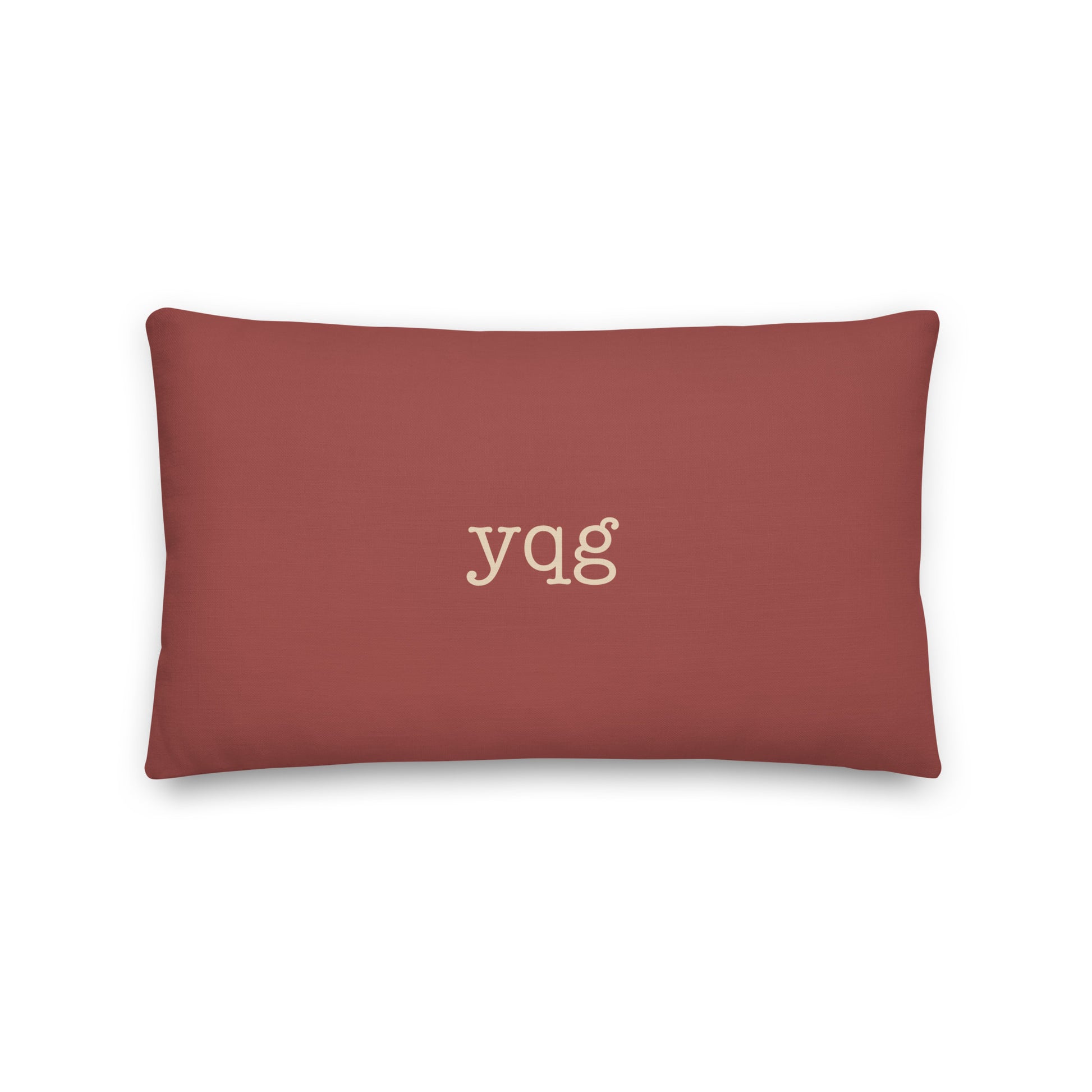 Typewriter Pillow - Terra Cotta • YQG Windsor • YHM Designs - Image 02