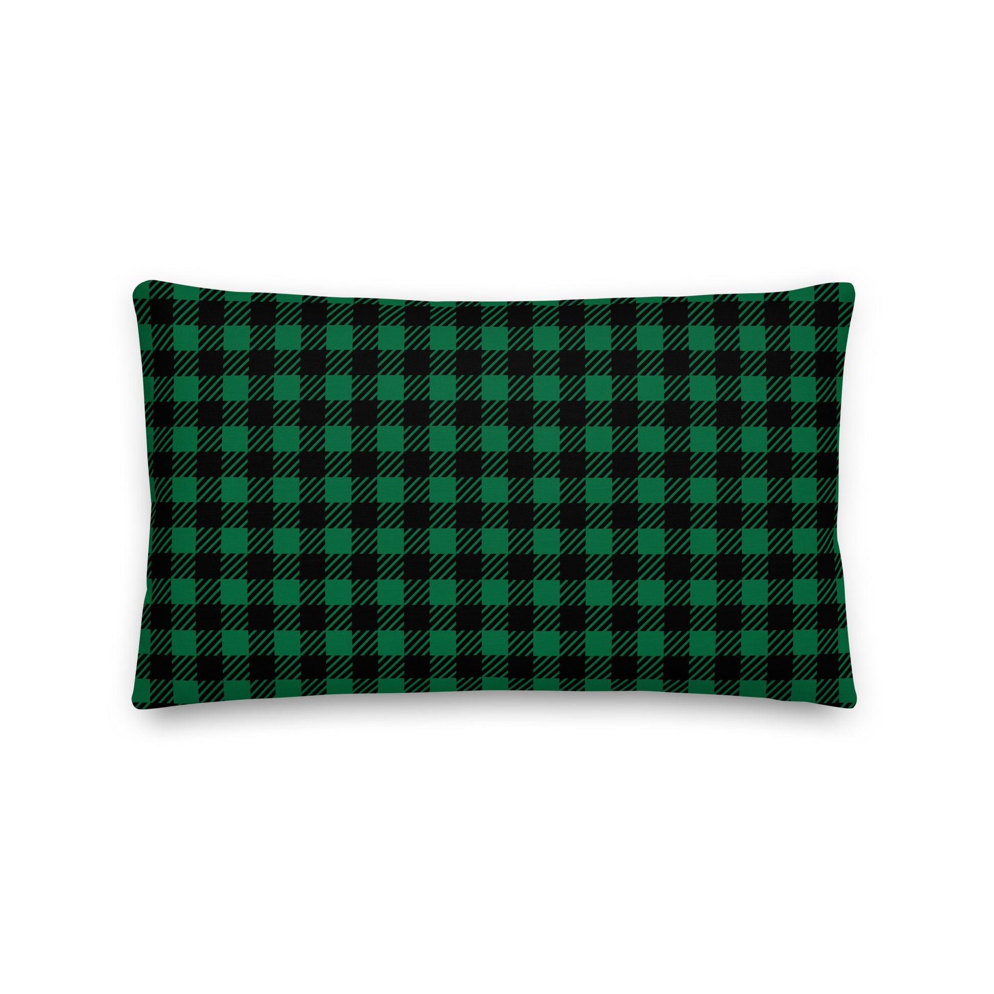 Farmhouse Throw Pillow - Buffalo Plaid • ANC Anchorage • YHM Designs - Image 02