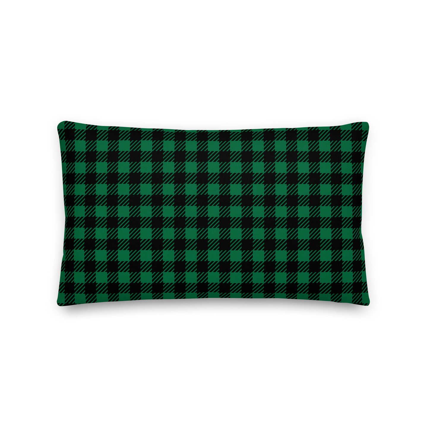 Farmhouse Throw Pillow - Buffalo Plaid • CLT Charlotte • YHM Designs - Image 02