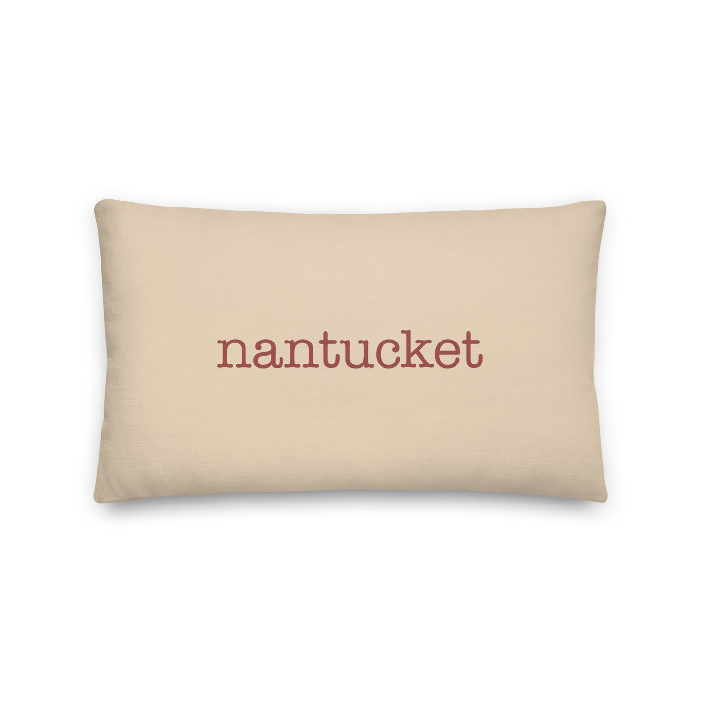 Typewriter Pillow - Terra Cotta • ACK Nantucket • YHM Designs - Image 01