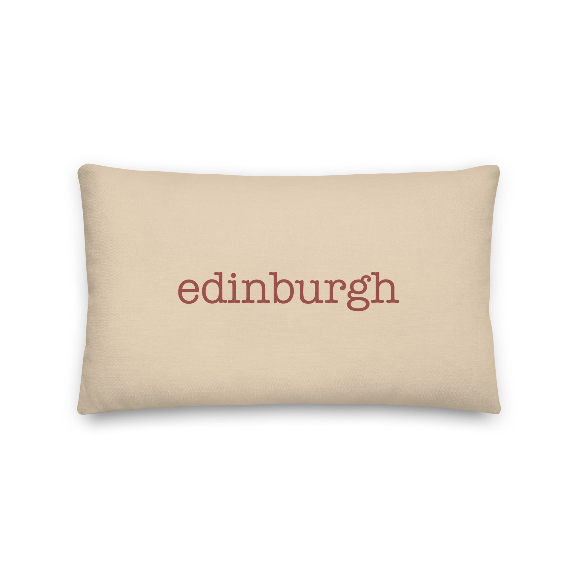 Typewriter Pillow - Terra Cotta • EDI Edinburgh • YHM Designs - Image 01