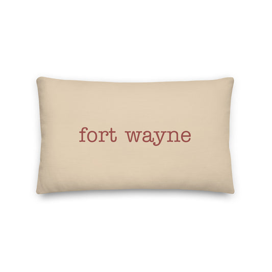 Typewriter Pillow - Terra Cotta • FWA Fort Wayne • YHM Designs - Image 01