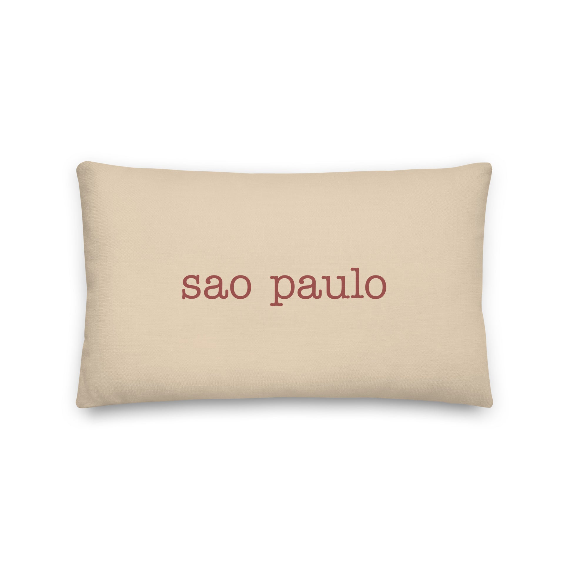 Typewriter Pillow - Terra Cotta • GRU Sao Paulo • YHM Designs - Image 01