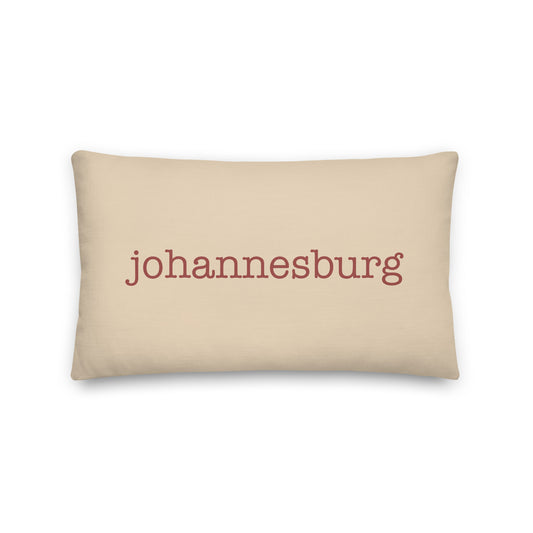 Typewriter Pillow - Terra Cotta • JNB Johannesburg • YHM Designs - Image 01