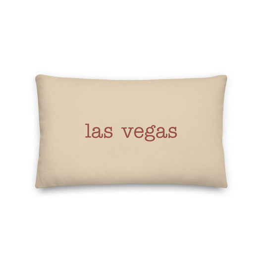 Typewriter Pillow - Terra Cotta • LAS Las Vegas • YHM Designs - Image 01