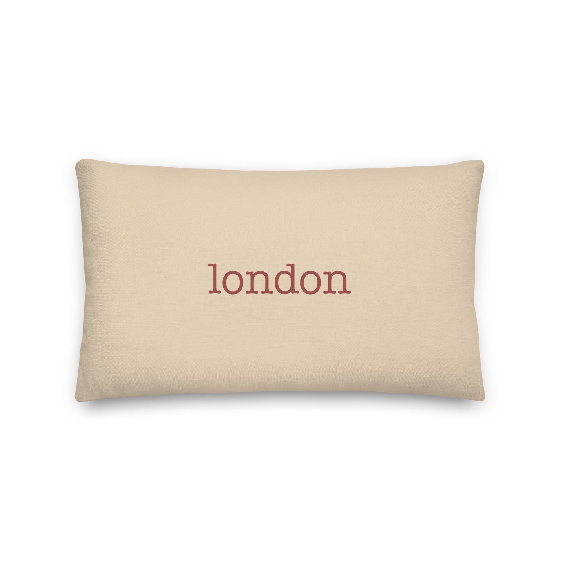 Typewriter Pillow - Terra Cotta • LHR London • YHM Designs - Image 01