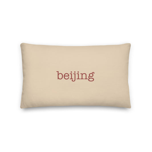 Typewriter Pillow - Terra Cotta • PEK Beijing • YHM Designs - Image 01