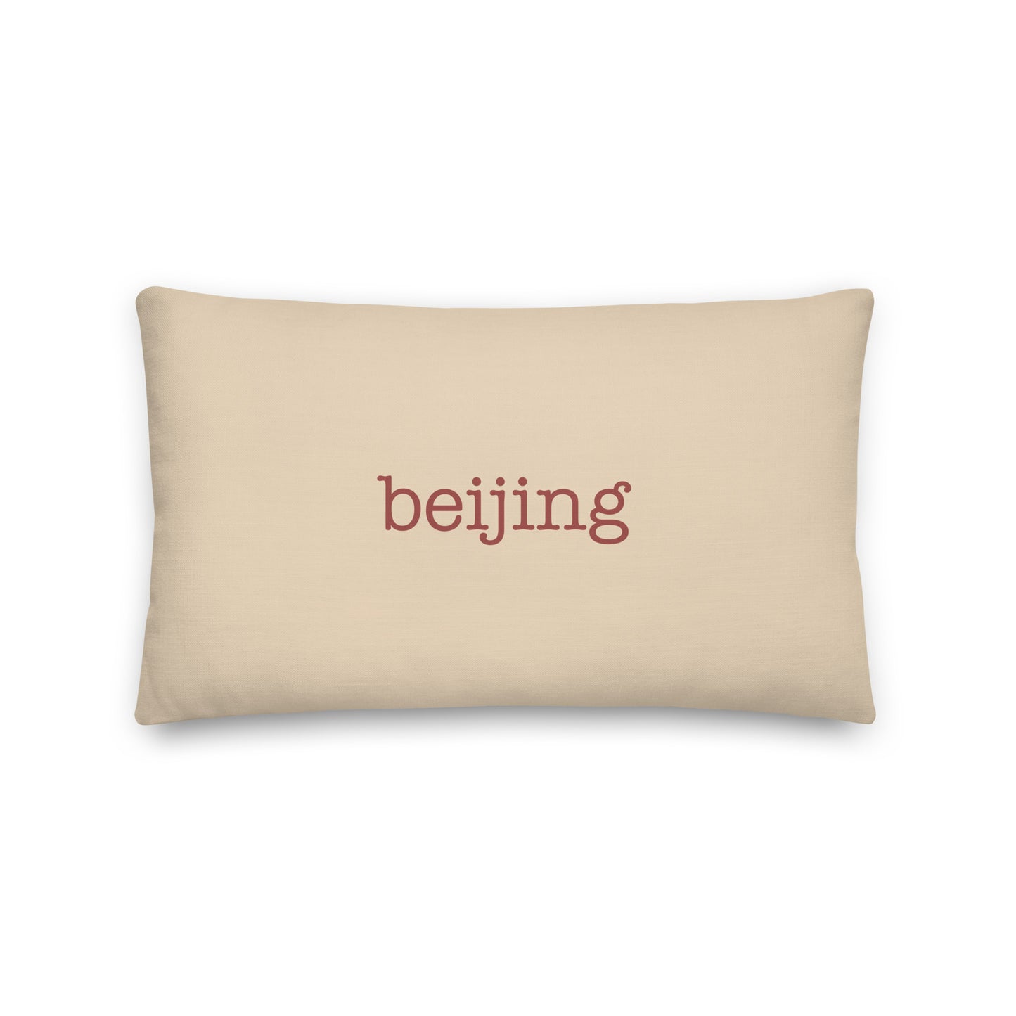 Typewriter Pillow - Terra Cotta • PEK Beijing • YHM Designs - Image 01