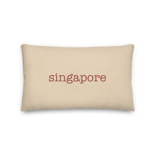 Typewriter Pillow - Terra Cotta • SIN Singapore • YHM Designs - Image 01