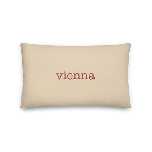 Typewriter Pillow - Terra Cotta • VIE Vienna • YHM Designs - Image 01