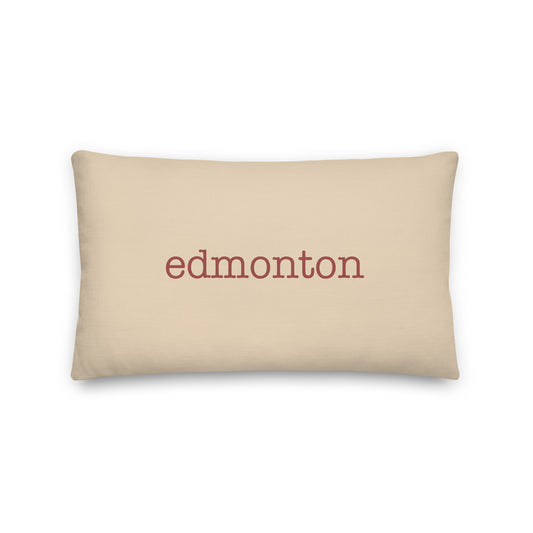 Typewriter Pillow - Terra Cotta • YEG Edmonton • YHM Designs - Image 01