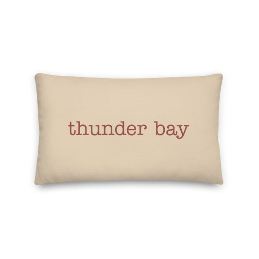 Typewriter Pillow - Terra Cotta • YQT Thunder Bay • YHM Designs - Image 01