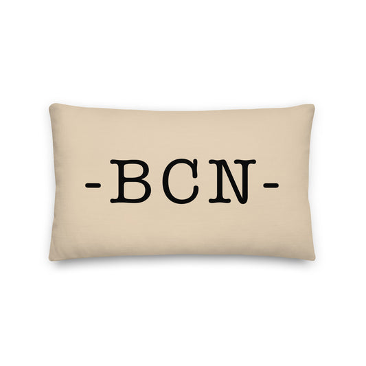 Farmhouse Throw Pillow - Buffalo Plaid • BCN Barcelona • YHM Designs - Image 01