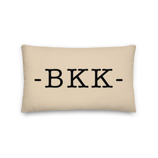 Farmhouse Throw Pillow - Buffalo Plaid • BKK Bangkok • YHM Designs - Image 01