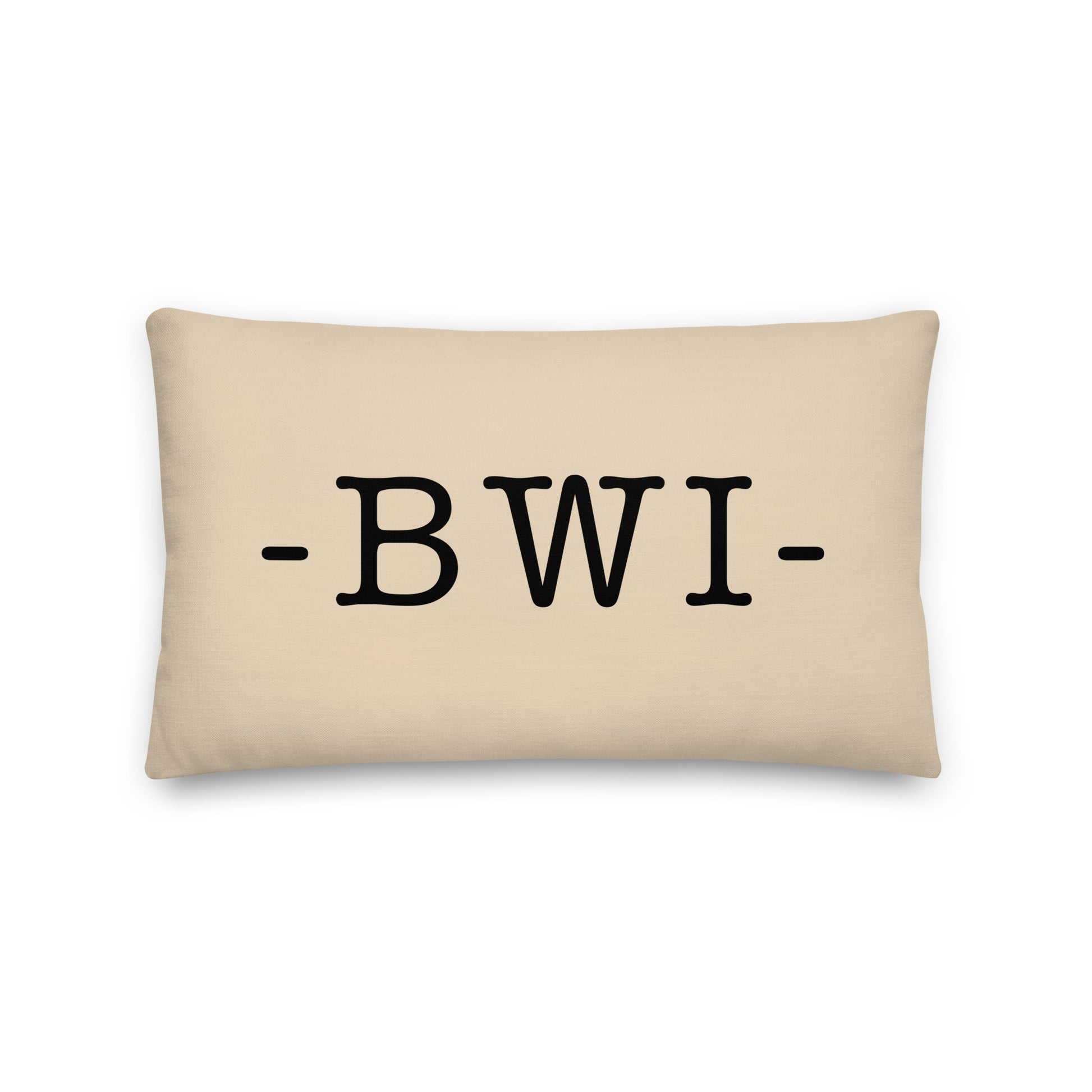 Farmhouse Throw Pillow - Buffalo Plaid • BWI Baltimore • YHM Designs - Image 01
