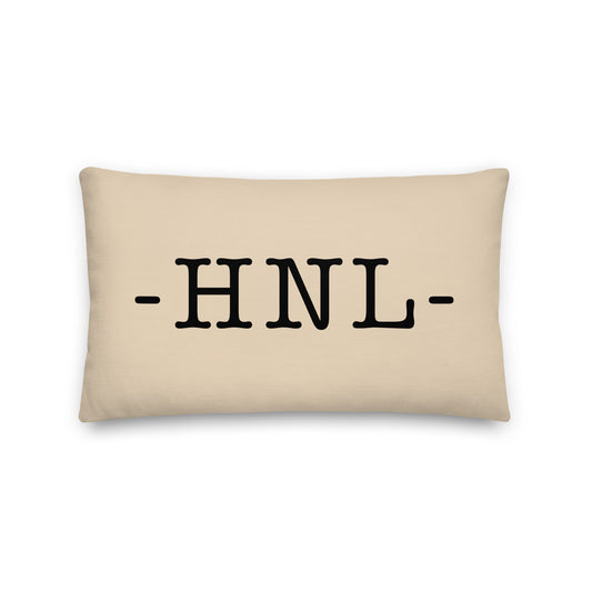 Farmhouse Throw Pillow - Buffalo Plaid • HNL Honolulu • YHM Designs - Image 01