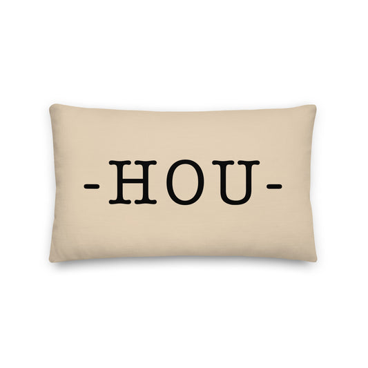 Farmhouse Throw Pillow - Buffalo Plaid • HOU Houston • YHM Designs - Image 01