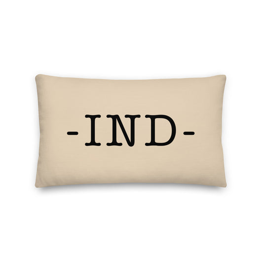 Farmhouse Throw Pillow - Buffalo Plaid • IND Indianapolis • YHM Designs - Image 01