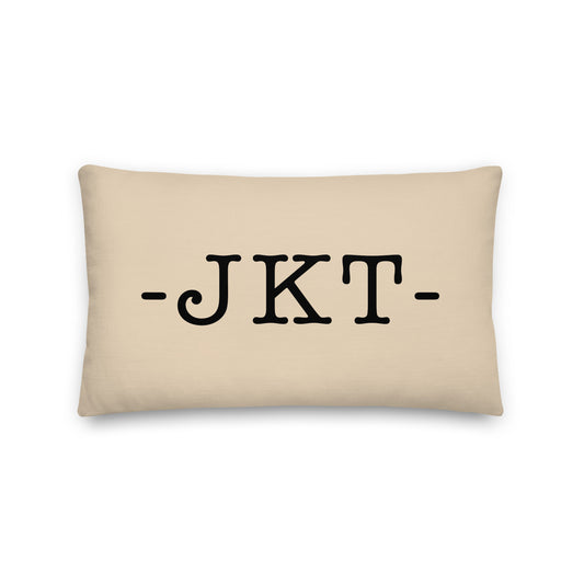 Farmhouse Throw Pillow - Buffalo Plaid • JKT Jakarta • YHM Designs - Image 01