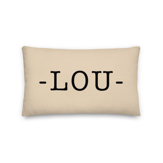Farmhouse Throw Pillow - Buffalo Plaid • LOU Louisville • YHM Designs - Image 01