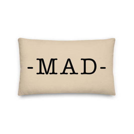 Farmhouse Throw Pillow - Buffalo Plaid • MAD Madrid • YHM Designs - Image 01