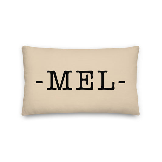 Farmhouse Throw Pillow - Buffalo Plaid • MEL Melbourne • YHM Designs - Image 01