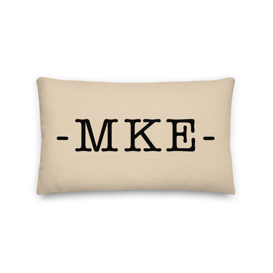 Farmhouse Throw Pillow - Buffalo Plaid • MKE Milwaukee • YHM Designs - Image 01