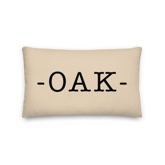 Farmhouse Throw Pillow - Buffalo Plaid • OAK Oakland • YHM Designs - Image 01