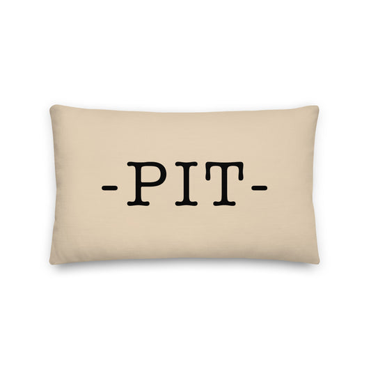Farmhouse Throw Pillow - Buffalo Plaid • PIT Pittsburgh • YHM Designs - Image 01
