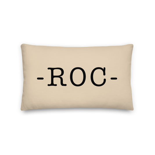 Farmhouse Throw Pillow - Buffalo Plaid • ROC Rochester • YHM Designs - Image 01