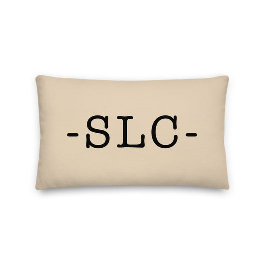 Farmhouse Throw Pillow - Buffalo Plaid • SLC Salt Lake City • YHM Designs - Image 01
