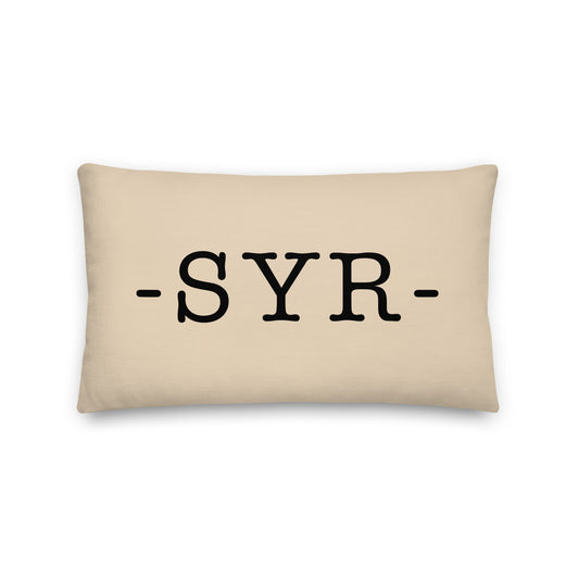 Farmhouse Throw Pillow - Buffalo Plaid • SYR Syracuse • YHM Designs - Image 01