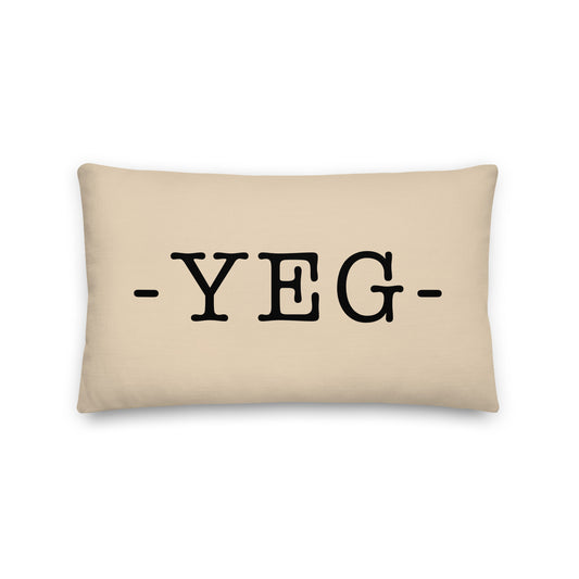 Farmhouse Throw Pillow - Buffalo Plaid • YEG Edmonton • YHM Designs - Image 01