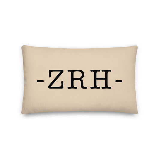 Farmhouse Throw Pillow - Buffalo Plaid • ZRH Zurich • YHM Designs - Image 01