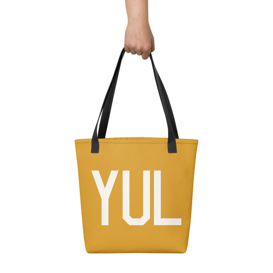 Aviation Gift Tote Bag - Buttercup • YUL Montreal • YHM Designs - Image 02